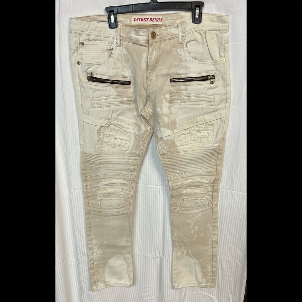 DSTRKT Denim Moto Jeans